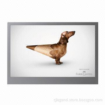 22-inch Network Advertising LCD Player with Anti-glare, Semi-tempered Glass and Metal Housing